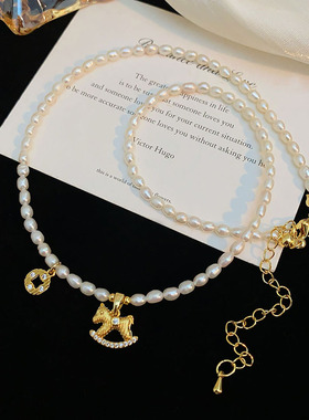 STINA淡水珍珠马上有项链女高级