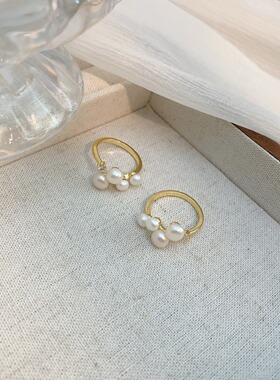 STINA淡水珍珠戒指女时尚轻奢高