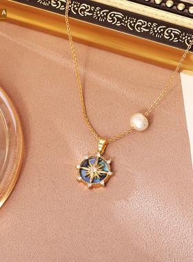 STINA个性百搭气质金电锆石星芒