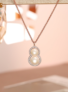 STINA淡水珍珠葫芦福禄项链女轻