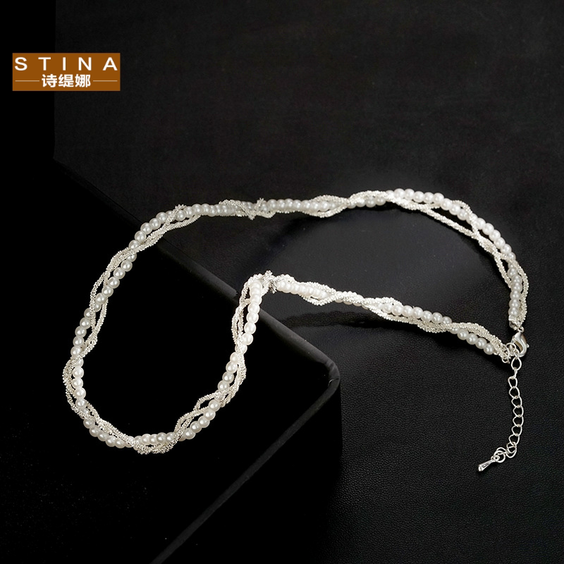 STINA新款S三层缠绕手工编织精