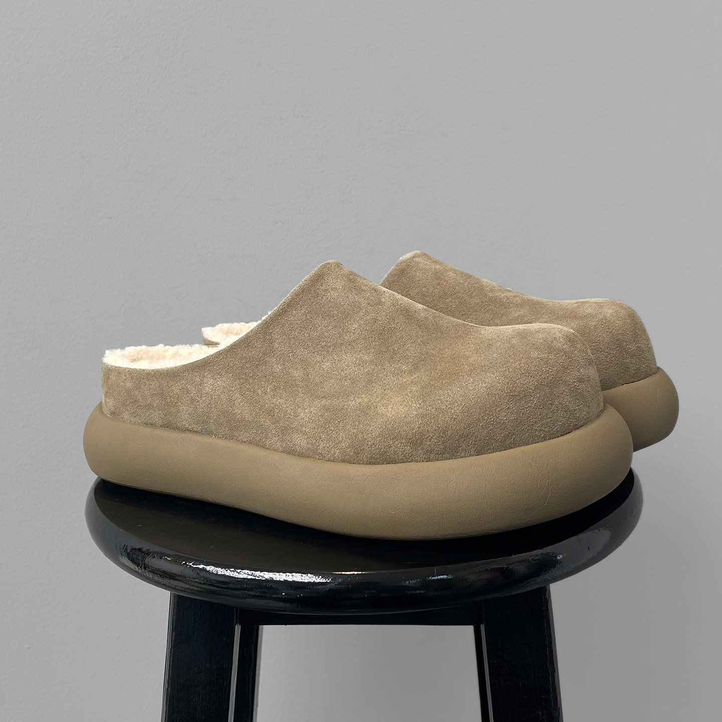 厚底小土豆包头勃肯鞋男女冬季加绒增高一脚蹬大头保暖棉鞋雪地靴