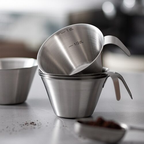 现货浓缩咖啡杯304不锈钢刻度杯子意式盎司espresso萃取咖啡量杯