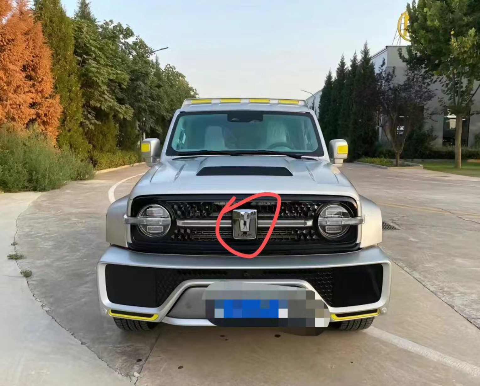 适用于赛博坦克300中网车标中网车标安装支架原厂全新