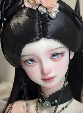 bjd娃娃3分女娃微笑莓小莓sd娃御姐素体关节人偶化妆娃娃气质女神