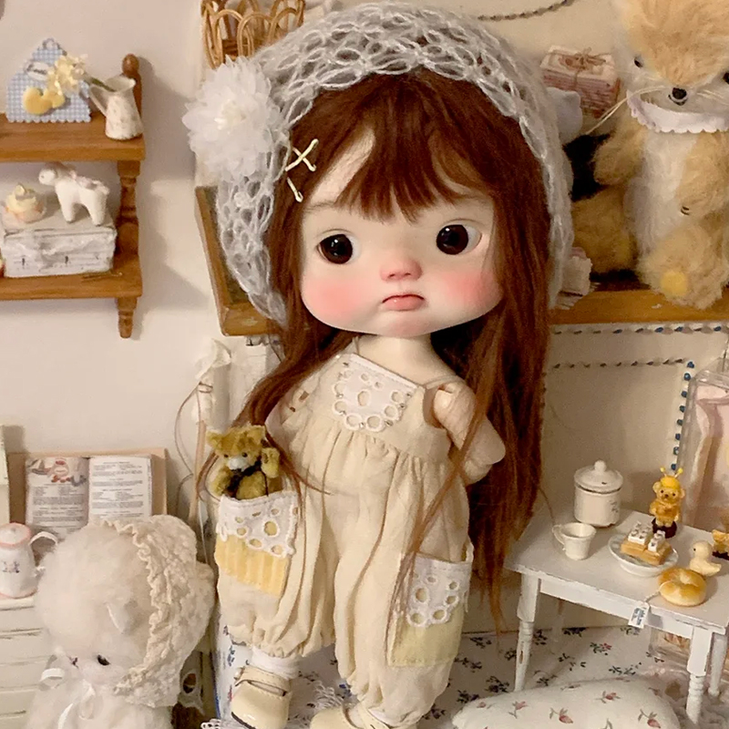 6分女大头娃点点点妹bjd素体sd娃