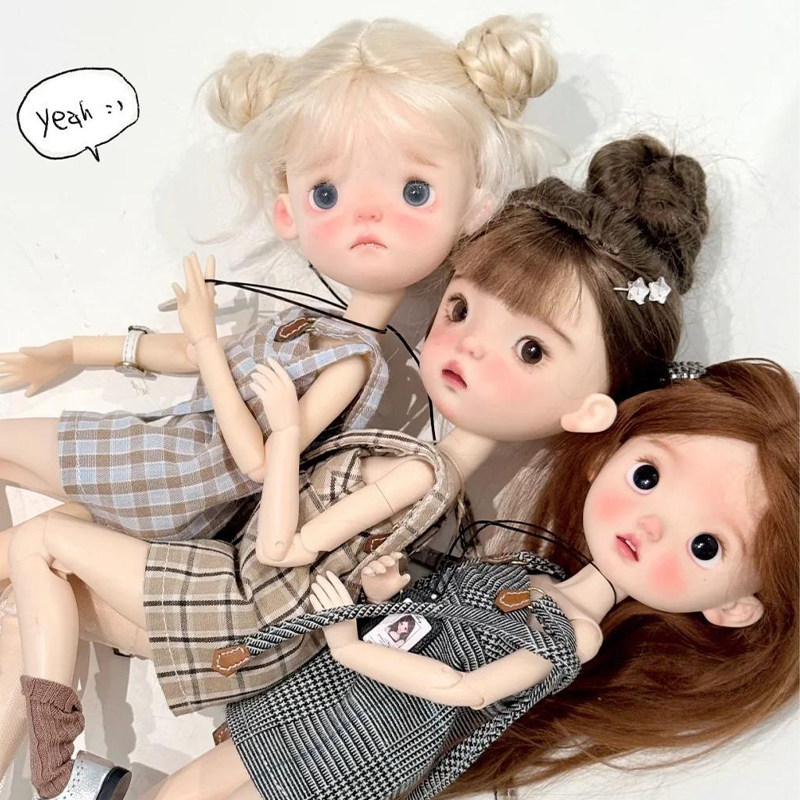 bjd娃娃bjd6分特体蓝豆豆&小P/&nimo尼莫萌小布sd娃ob24树脂素体