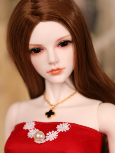 【假发】bjd/sd娃假发 1/3分女中分深棕色大波浪卷发 百搭 送头贴