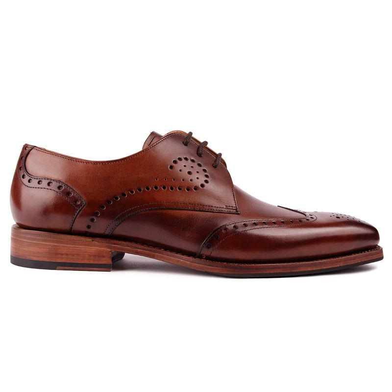 barker休闲皮鞋专柜代购男士简约红褐色木纹色款高级休闲商务皮鞋