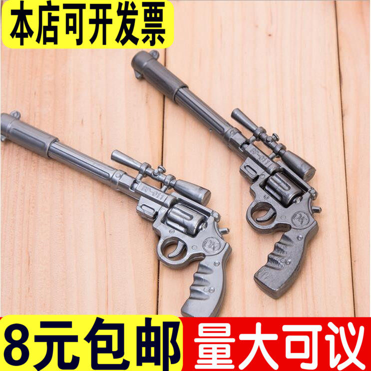 （100支装文具奖品学生笔潮流左轮手枪圆珠笔造型文化武器圆珠笔