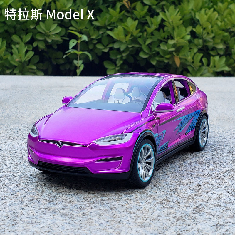 modelx特斯拉合金汽车模型转向