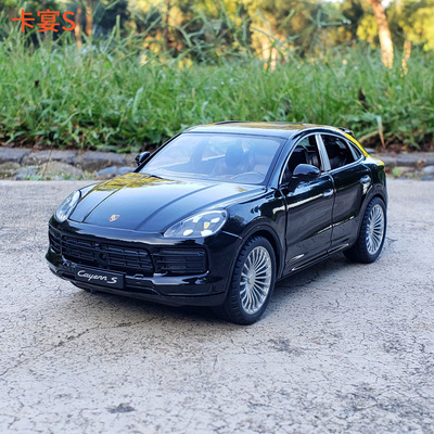 124保时捷卡宴suv声光回力玩具