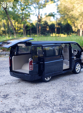 1:32海狮面包mpv商务合金汽车模型声光回力仿真金属玩具车模摆件