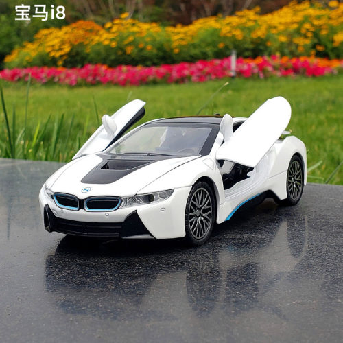 宝马i8合金车模型132玩具车