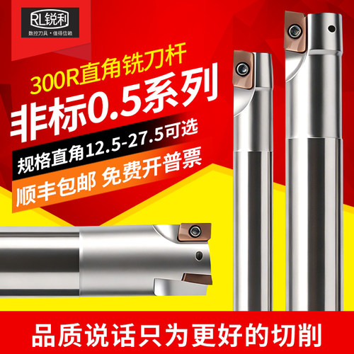 锐利300R钨钢抗震直角铣刀杆