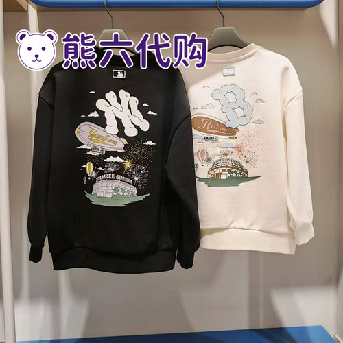 MLB儿童时尚印花圆领休闲卫衣