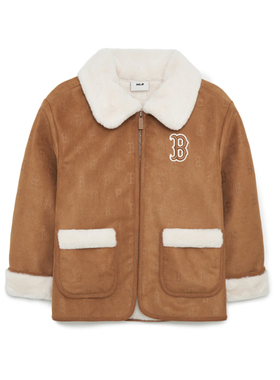MLB儿童国内代购男女童冬款保暖厚实百搭毛领夹克外套7AJPM0136