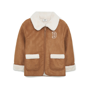 MLB儿童国内代购男女童冬款保暖厚实百搭毛领夹克外套7AJPM0136