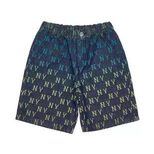 MLB儿童国内专柜男女童25新款刺绣渐变满印老花图案短裤7ADPM0353