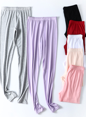 莫代尔打底裤女 外穿薄款加肥加大200斤胖MM大码弹力紧身内穿秋裤