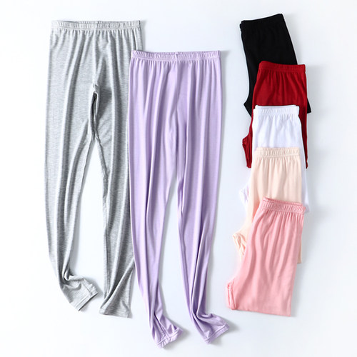 莫代尔胖MM弹力紧身内穿打底裤