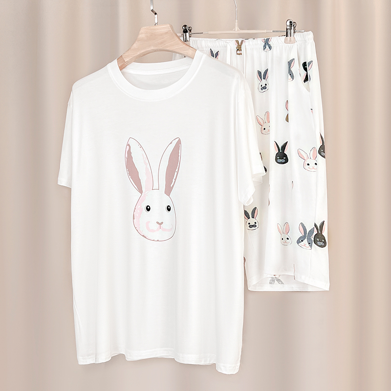 日系萌宠睡衣短袖短裤家居服套装