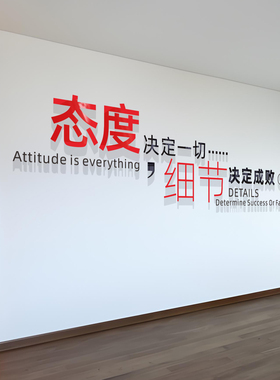 办公室励志标语文化墙贴