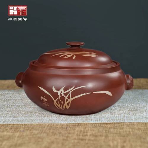 建水紫陶汽锅云南汽锅鸡原汁原味
