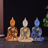 创意家居装 饰品 饰禅意玄关摆设泰国工艺品 佛像摆件琉璃佛装 泰式
