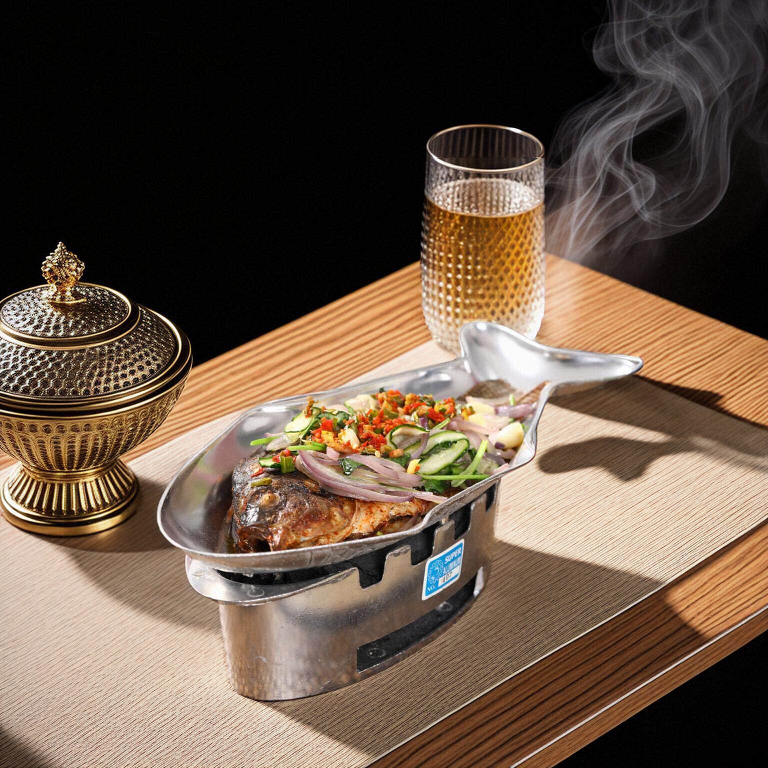 泰式餐厅可加热餐具盘酒店餐具冷热菜鱼盘韩式烤柠檬鱼炉干锅盘子,餐饮具,盘,淘宝优惠券,粉丝福利购,淘宝优惠卷