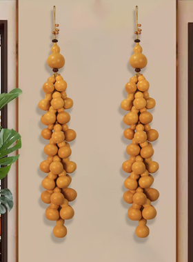 天然真葫芦串挂件门对门客厅卧室玄关装饰品餐厅商铺走廊墙上挂饰