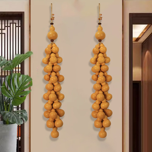 天然真葫芦门对门挂件玄关装饰品