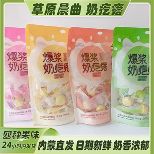 草原晨曲战备粮260克爆浆奶疙瘩酸奶蓝莓草莓芒果味奶酪零食