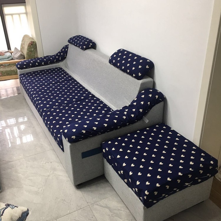 布沙发头枕罩子布艺罩沙发布罩松紧沙发套带半包款印花枕套可定做