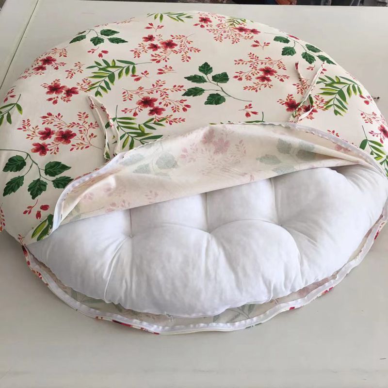 地板帆布泡泡垫卧室圆吊蓝蒲团