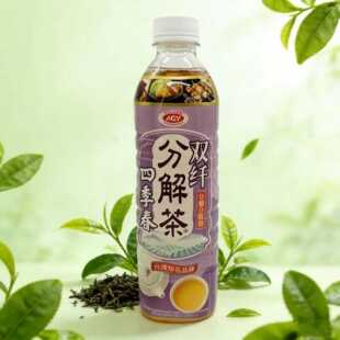 台湾爱之味分解茶苦瓜茶双纤四季 春0糖0脂肪解油腻茶饮590ml瓶装