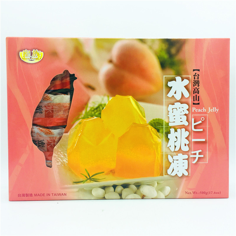 台湾进口 皇族水蜜桃果冻500g 零食/坚果/特产 果冻/布丁 原图主图