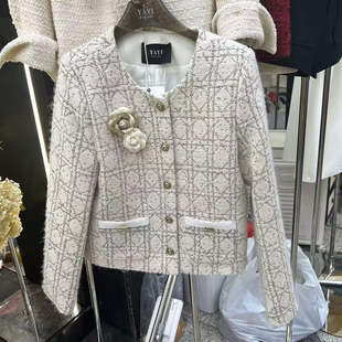 26春装富家千金风名媛气质百搭大气小个子精致羊毛小香风短外套女