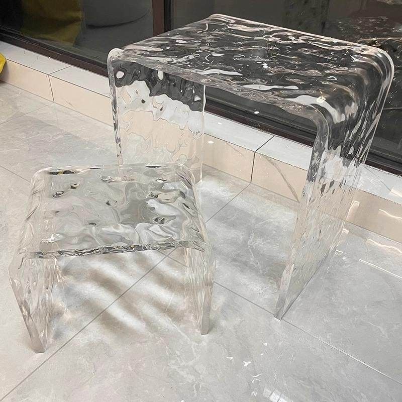 水波纹亚克力小凳子波浪纹矮凳