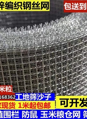 编织钢丝网小孔玉米网小麦粮仓网防老鼠铁丝网04孔05孔建筑筛沙子