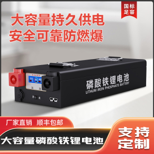 磷酸铁锂房车专用大容量户外锂电池12V24V48V400AH刀片电芯蓄电池