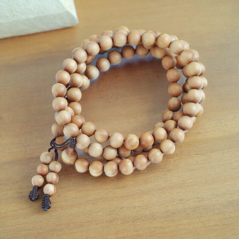 珍品印度天然老料老山檀香木108颗佛珠手串念珠手持件男女款10mm