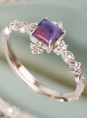 皇家紫戒指苏幕水晶女