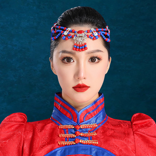 内蒙古少数民族风头饰珠珠流苏配件发饰品辫子发箍发带串珠饰品