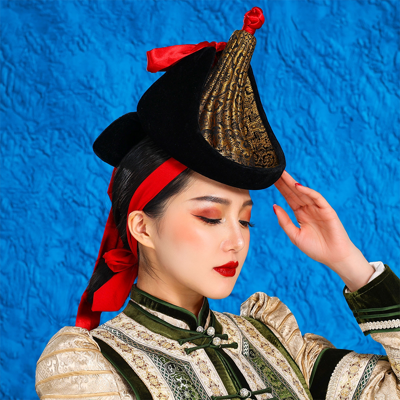 蒙古族帽子情侣款男女通用少数民族特色风情头饰异域风情写真服饰