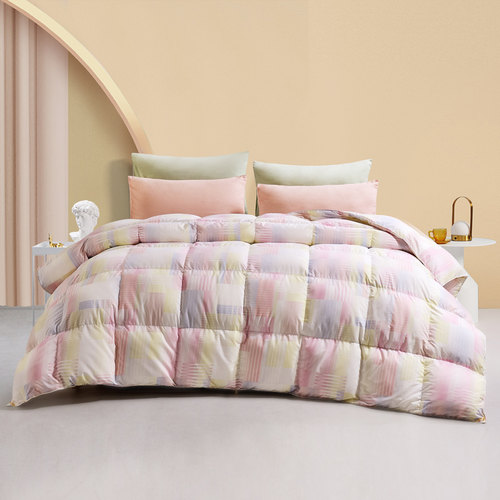 富安娜羽绒被95%鹅绒被婚庆冬被加厚保暖被子喜庆被芯加厚羽绒被