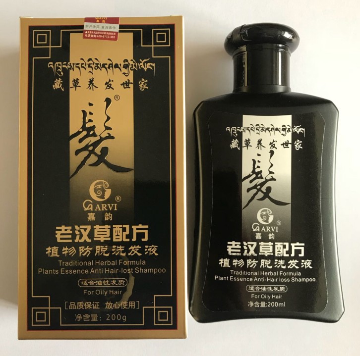 正品包邮 嘉韵藏草养发世家 老汉草配方植物防脱洗发液 200ml 洗护清洁剂/卫生巾/纸/香薰 洗发水 原图主图