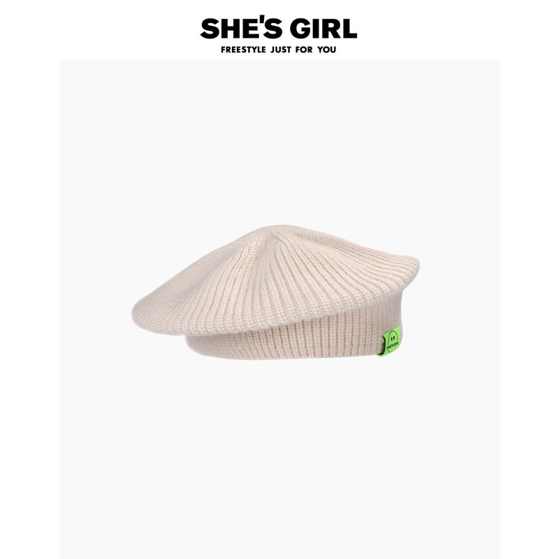 shesgirl茜子配饰秋冬保暖报童帽英伦复古帅气画家帽子小贝雷帽