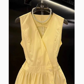 气质无袖 轻奢高级感显瘦长裙子时尚 背心v领连衣裙女夏季 2025新款