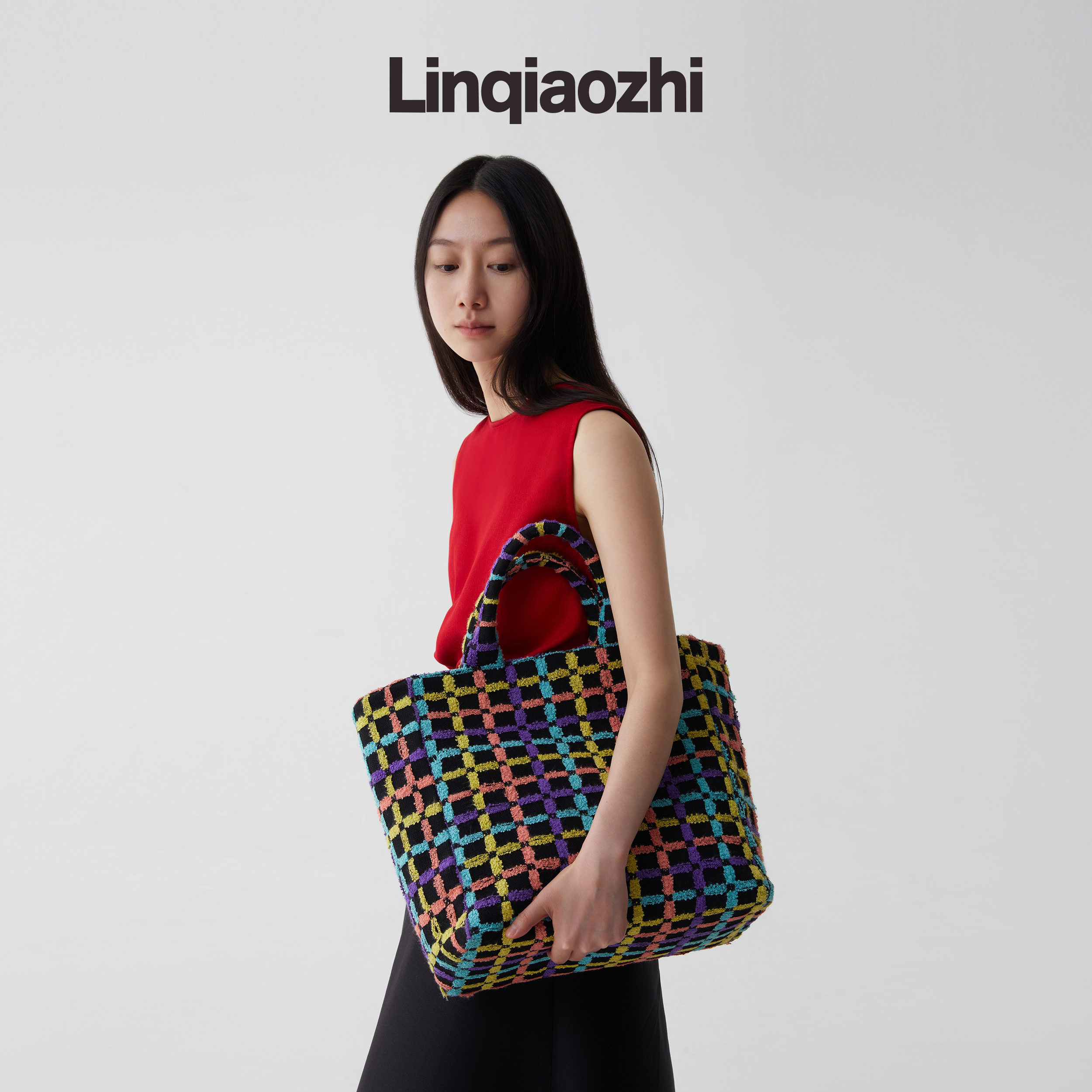 手提包托特包香风面料羊毛材质